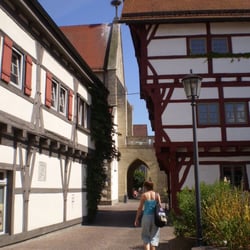 Rehabilitationsklinik Saulgau - Schönes altes bad saulgau (mit störchen auf der kirche)