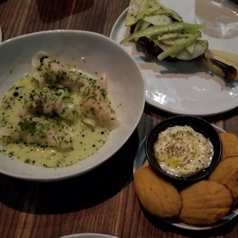 S.K.Y. - Cornbread Madeleines Maine Lobster Dumplings Rohan Duck Confit - New American Near Me - Chicago, Illinois