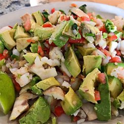 Shrimp and grouper ceviche