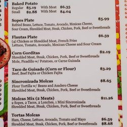 Molcas Restaurant 6th St - Menu