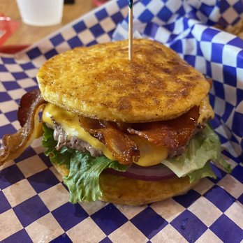 Burger Nation - KETO FLAPJACK Burger - Burgers Near Me - Houston, Texas Burger Nation - KETO FLAPJACK Burger - Burgers Near Me - Houston, Texas