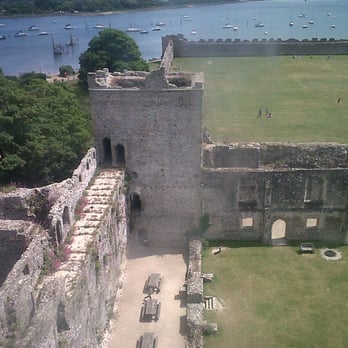 Portchester Castle - A view of the small keep from inside the main keep - Castles Near Me - Fareham, HAM