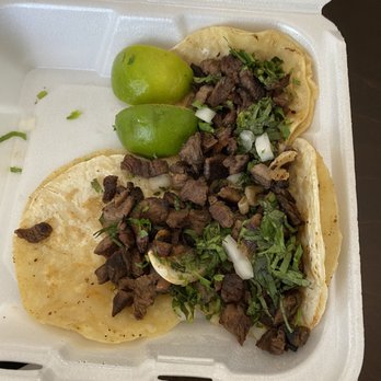 Caminero - Carne asada tacos delivered (got a little thrown to the side lol) - Mexican Near Me - Peoria, Arizona