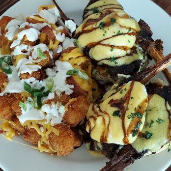 Redhead Bay Cafe - Lamb something my friend ordered with tots. - New American Near Me - Virginia Beach, Virginia Redhead Bay Cafe - Lamb something my friend ordered with tots. - New American Near Me - Virginia Beach, Virginia