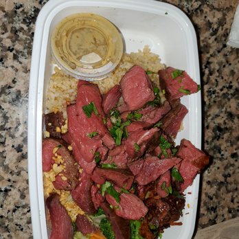 Asian Box - Pruneyard - RAW bloody beef, Don't think this was cooked more than 30 seconds. - Asian Fusion Near Me - Campbell, California Asian Box - Pruneyard - RAW bloody beef, Don't think this was cooked more than 30 seconds. - Asian Fusion Near Me - Campbell, California