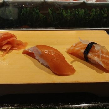 Shiro's - Right: salmon from west coast of Canada. The best salmon I've ever had.  Left: salmon from Alaska. - Sushi Bars Near Me - Seattle, Washington