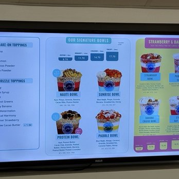 Nautical Bowls - Menu - Juice Bars & Smoothies Near Me - Eagan, Minnesota