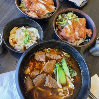 A & J Restaurant - spicy beef noodle soup, spicy wontons, chicken rice bowl - Taiwanese Near Me - Irvine, California