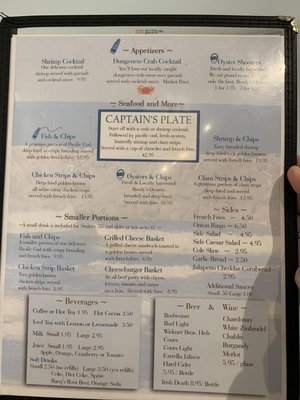Menu photo 4 Blue Buoy Restaurant Westport, WA