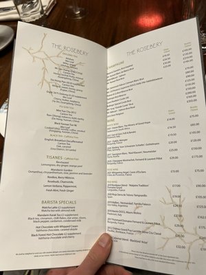 Menu photo 1 The Rosebery Lounge London, XGL Menu photo 1 The Rosebery Lounge London, XGL