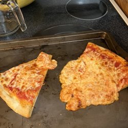 Chris's Original Pizza - Mushy undercooked pizza  Tried to bake it some more and the chewy cheese just exploded....