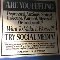 Avenue Eats - An important public message visible in the restroom.