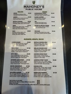 Menu photo 3 Mahoney's Public House Vancouver, WA Menu photo 3 Mahoney's Public House Vancouver, WA