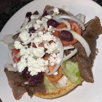 Best Gyros - Zobra {feta cheese, Kalamata olives, lettuce, tomato and onion on grilled pita bread} - Burgers Near Me - Mayfield Heights, Ohio Best Gyros - Zobra {feta cheese, Kalamata olives, lettuce, tomato and onion on grilled pita bread} - Burgers Near Me - Mayfield Heights, Ohio