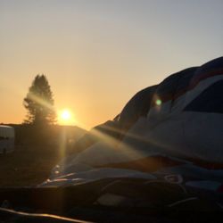 Wine Country Balloons - Sunrise setup.