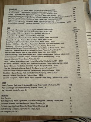 Menu photo 2 Wynona Toronto, ON Menu photo 2 Wynona Toronto, ON