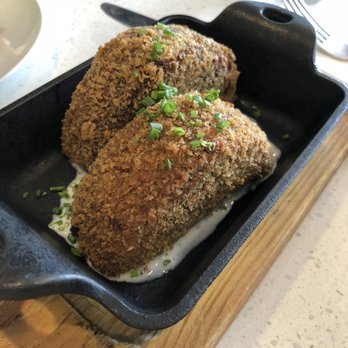 Hungry Crowd - Korokke. Purple yams with veggie filling! - New American Near Me - Los Angeles, California