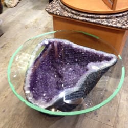 Rocks and Gems - Amethyst table