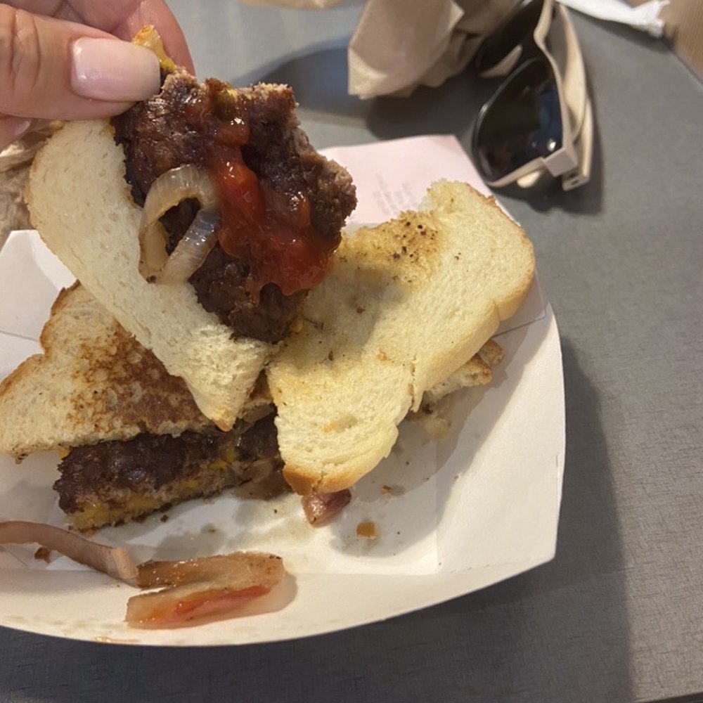 Culver's - Notice how small the burger is compared to the bread and look at the amount of onions that was on it - Burgers Near Me - West Melbourne, Florida Culver's - Notice how small the burger is compared to the bread and look at the amount of onions that was on it - Burgers Near Me - West Melbourne, Florida