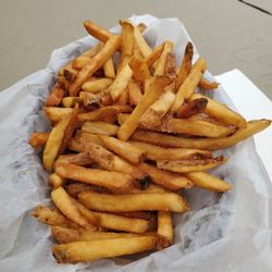 Russian River Pub - Side of fries--easily shareable between 2-3 family members.
