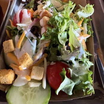 RAR Brewing - House Salad with ranch dressing - Breweries Near Me - Cambridge, Maryland