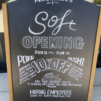 Pokéwaves - Signage ~ 10% off right now - Poke Near Me - Santa Barbara, California