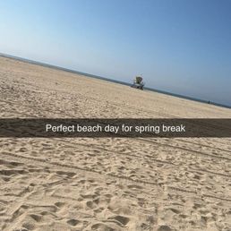 photo of the beach taken while in Snapchat app photo of the beach taken while in Snapchat app