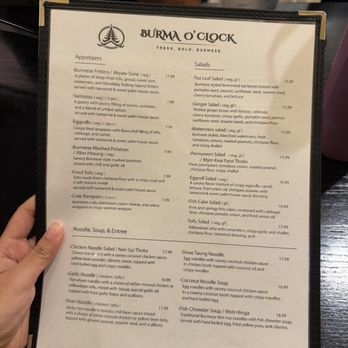 BURMA O' CLOCK - Burmese Near Me - Wheaton, Illinois