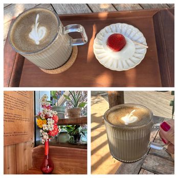 Chafinity Tea House - Hojicha Latte - Coffee & Tea Near Me - Costa Mesa, California