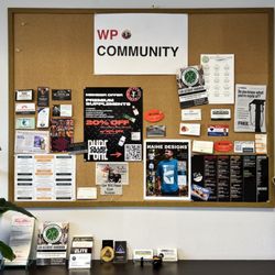 Will Power Gym - Bulletin board, find local businesses! If you have a business make sure to hang up your card as well!