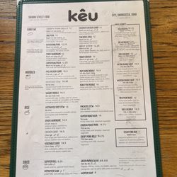 Keu - Menu