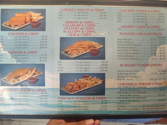 Menu photo 1 Q's Fish & Chips Phoenix, AZ