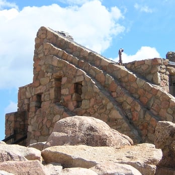 Mount Blue Sky Scenic Byway - Top of Mt Evans - part of observatory - Hiking Near Me
