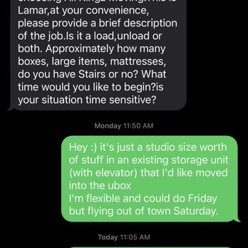 King Moving Services - The first time they checked in at 10:15pm the following day after I booked. No response 1/5 - Movers Near Me