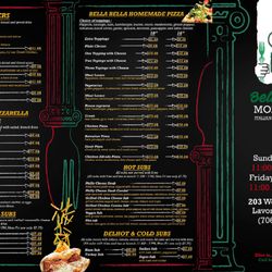 Bella Bella Mozzarella - Our menu