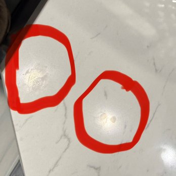 Water Creation - Permanent spots like this covered the counter after a few months - Kitchen & Bath Near Me - Ontario, California Water Creation - Permanent spots like this covered the counter after a few months - Kitchen & Bath Near Me - Ontario, California