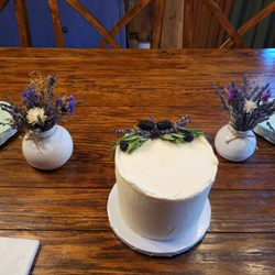 Crafted Cookies and Confections - Chocolate Cake with salted caramel filling and vanilla buttercream frosting