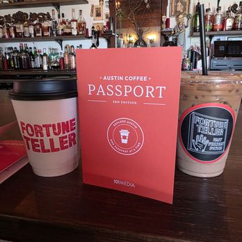 Fortune Teller - Pour over hot coffee and iced mocha - Cocktail Bars Near Me - Austin, Texas