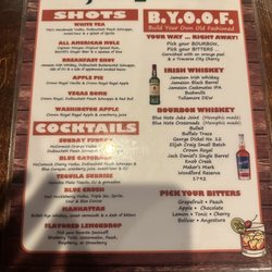 TJ Mulligan's - Drink menu