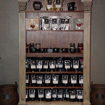 Delizioso Bistro & Coffee Bar - Coffee and merchandise shelf - Coffee & Tea Near Me - Seiling, Oklahoma