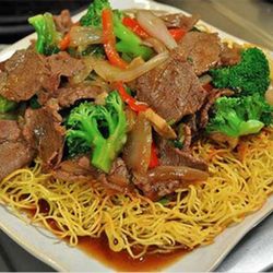 Crunchy Fried Egg-Noodles with Beef-$10.99