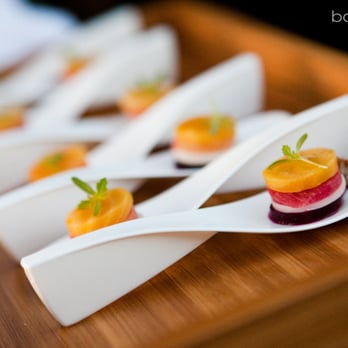Waters Fine Catering - Tri Color Beet Stack - Ruby Beet, Golden Beet and Chioggia Beet, Layered with Cypress Grove Lamb Chopper Cheese - Caterers Near Me - San Diego, California Waters Fine Catering - Tri Color Beet Stack - Ruby Beet, Golden Beet and Chioggia Beet, Layered with Cypress Grove Lamb Chopper Cheese - Caterers Near Me - San Diego, California