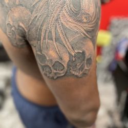Clean And Sharp Tattoos - Black and Grey skulls