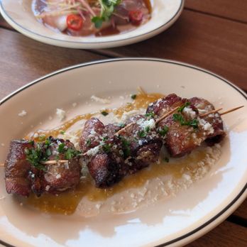 Laurel Grill - Bacon wrapped Dates and the Hamachi Crudo..both were absolutely stunning. - American Near Me - Culver City, California Laurel Grill - Bacon wrapped Dates and the Hamachi Crudo..both were absolutely stunning. - American Near Me - Culver City, California