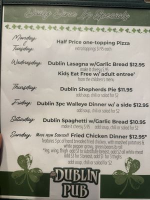 Menu photo 3 The Dublin Pub Springfield, IL Menu photo 3 The Dublin Pub Springfield, IL