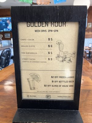 Menu photo 3 Wild Taco Newport Beach, CA