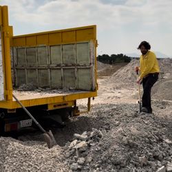 Crisan Junk Removal - Concrete removal.