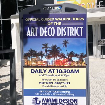 MDPL Art Deco Welcome Center - Walking Tours Near Me - Miami Beach, Florida
