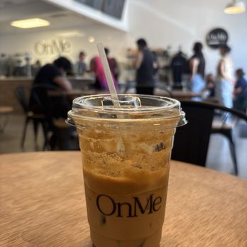 OnMe Cafe - Brown sugar iced latte. - Coffee & Tea Near Me - Ontario, California