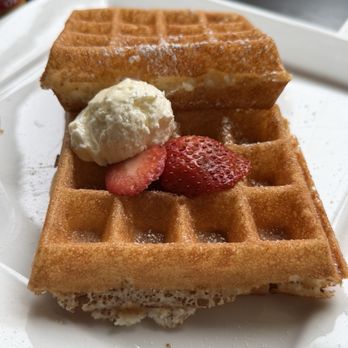 & Waffles - This is a half waffle (two squares.) - Breakfast & Brunch Near Me - Long Beach, California & Waffles - This is a half waffle (two squares.) - Breakfast & Brunch Near Me - Long Beach, California